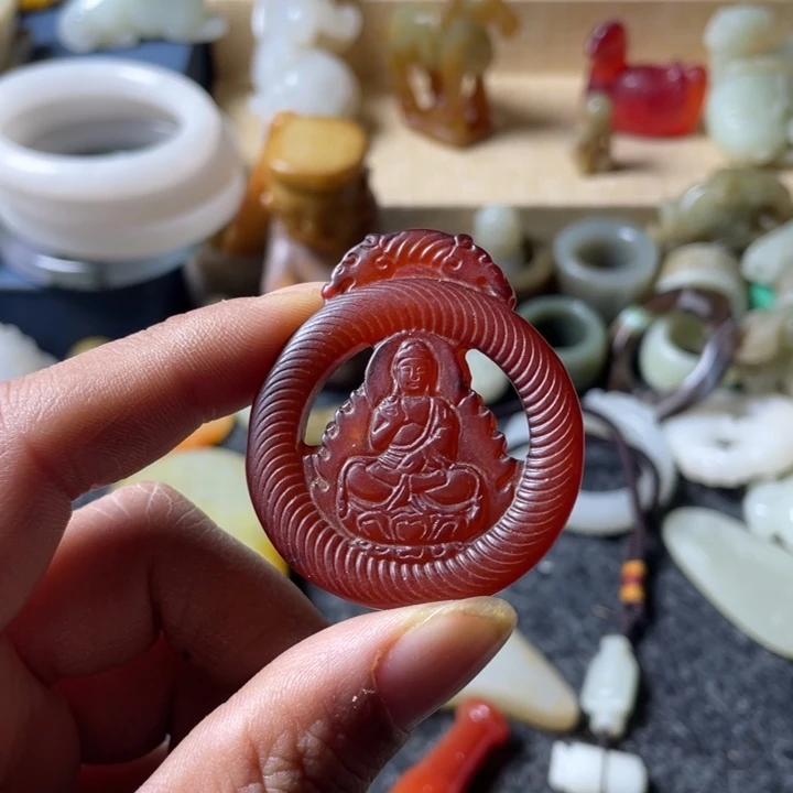 和田玉未镶嵌吊坠(不含链)