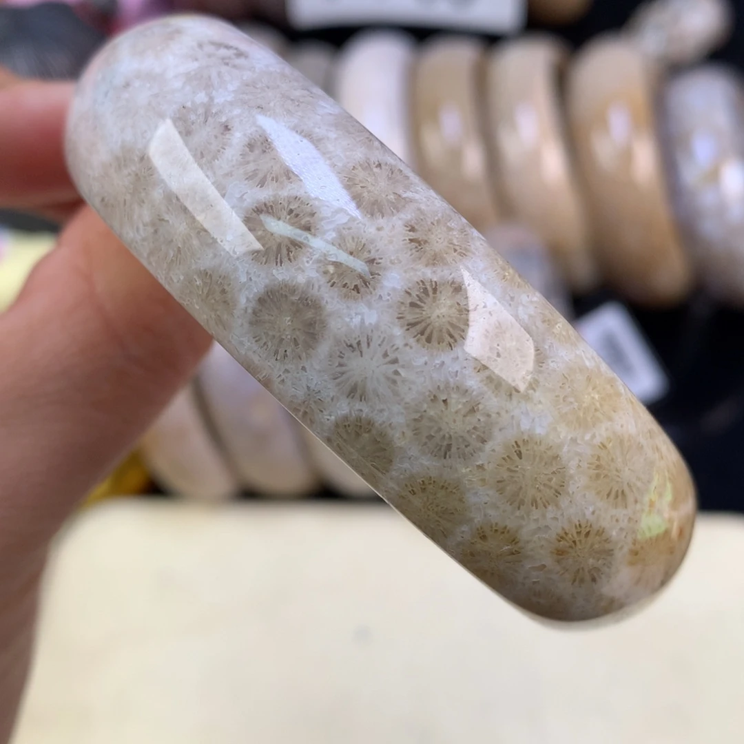 硅化珊瑚（珊瑚玉）未镶嵌吊坠(赠链)上新59圈（48号）