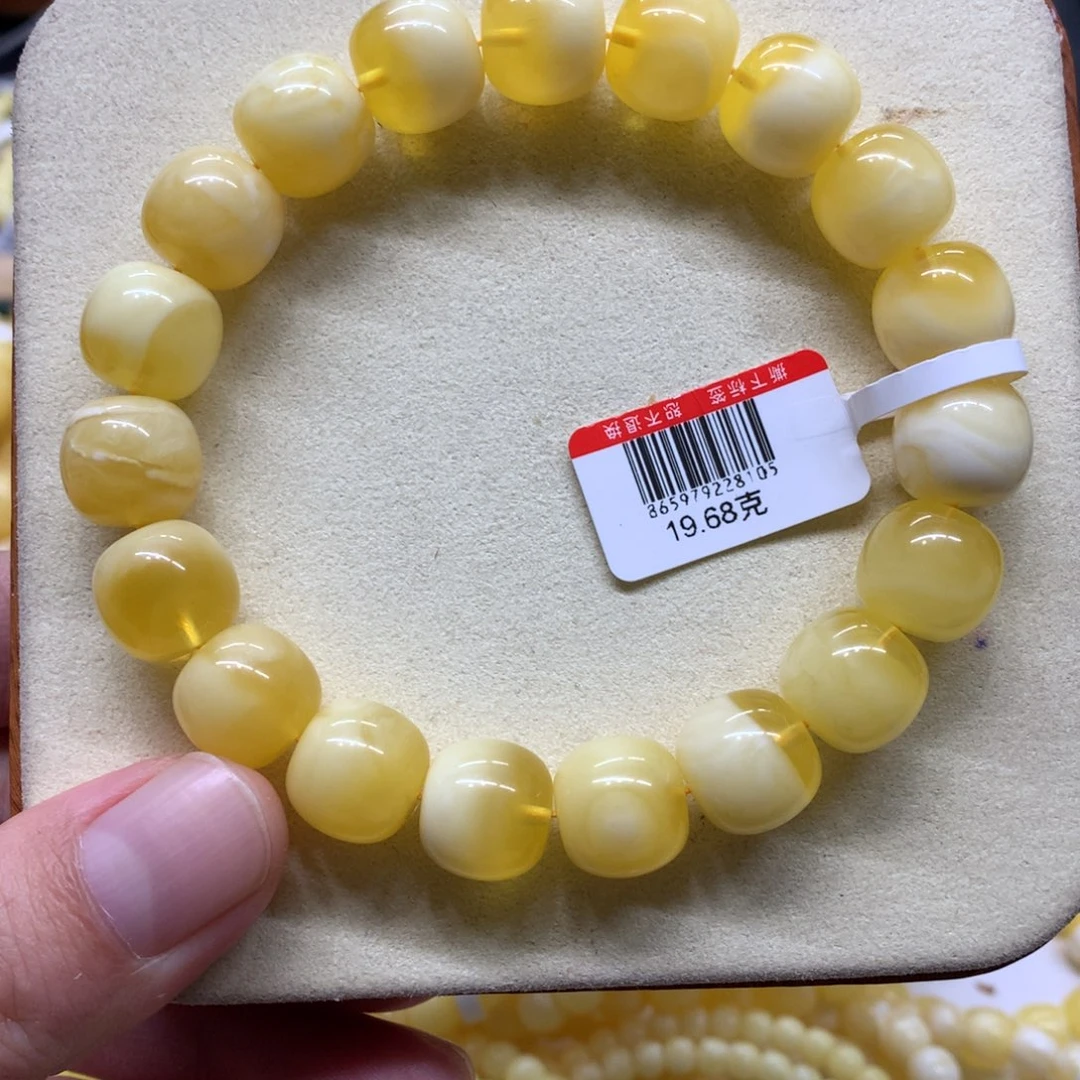 蜜蜡未镶嵌手链蜜蜡