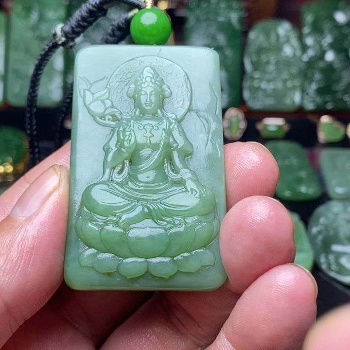 和田玉（碧玉）未镶嵌把件