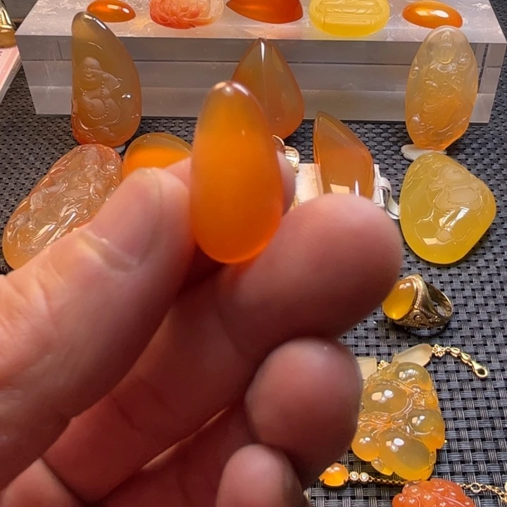 用***8石英质玉未镶嵌小小吊坠挂件挂件