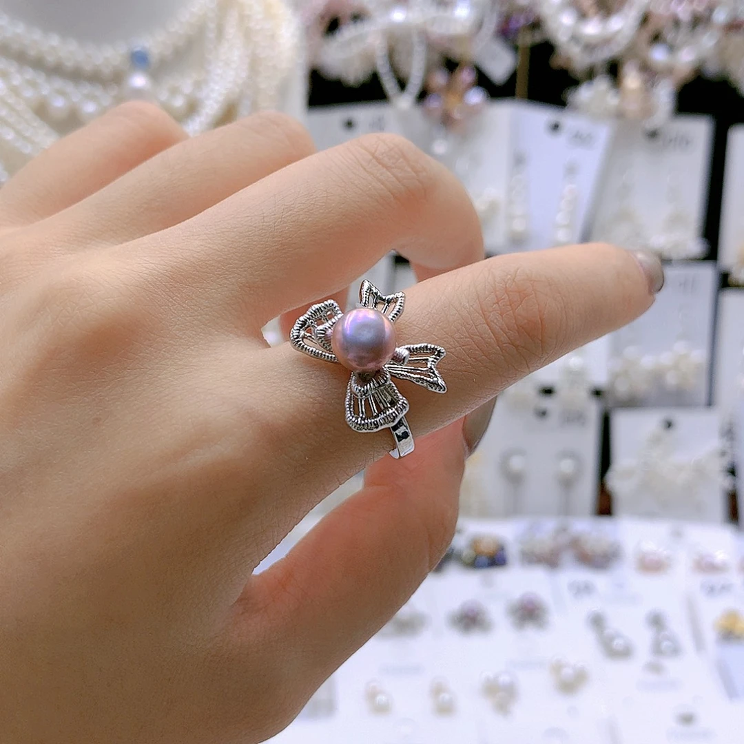 颈饰银S925镶嵌淡水珍珠