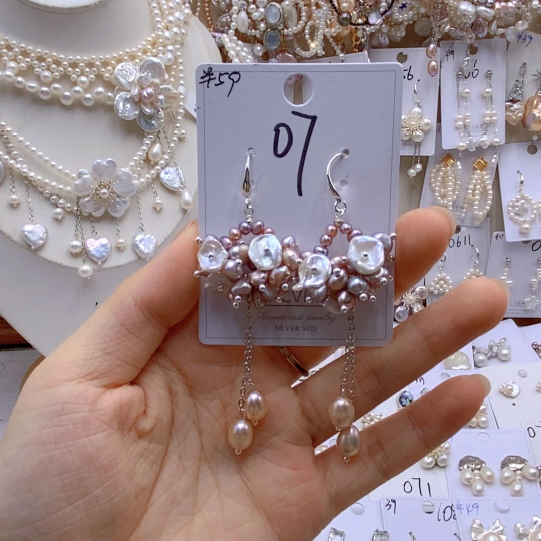 淡水珍珠银S925镶嵌颈饰