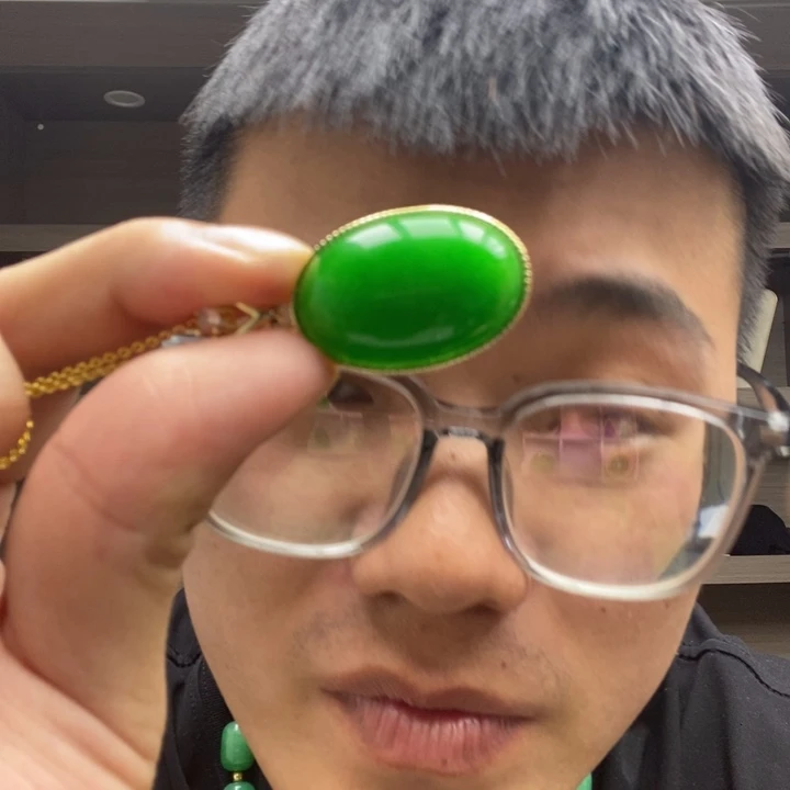 无非金属高端时尚木左色鸽子蛋吊坠