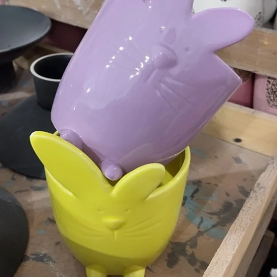 多肉绿植陶瓷花盆，有孔