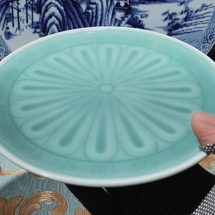 瓷片新年快乐万事如意