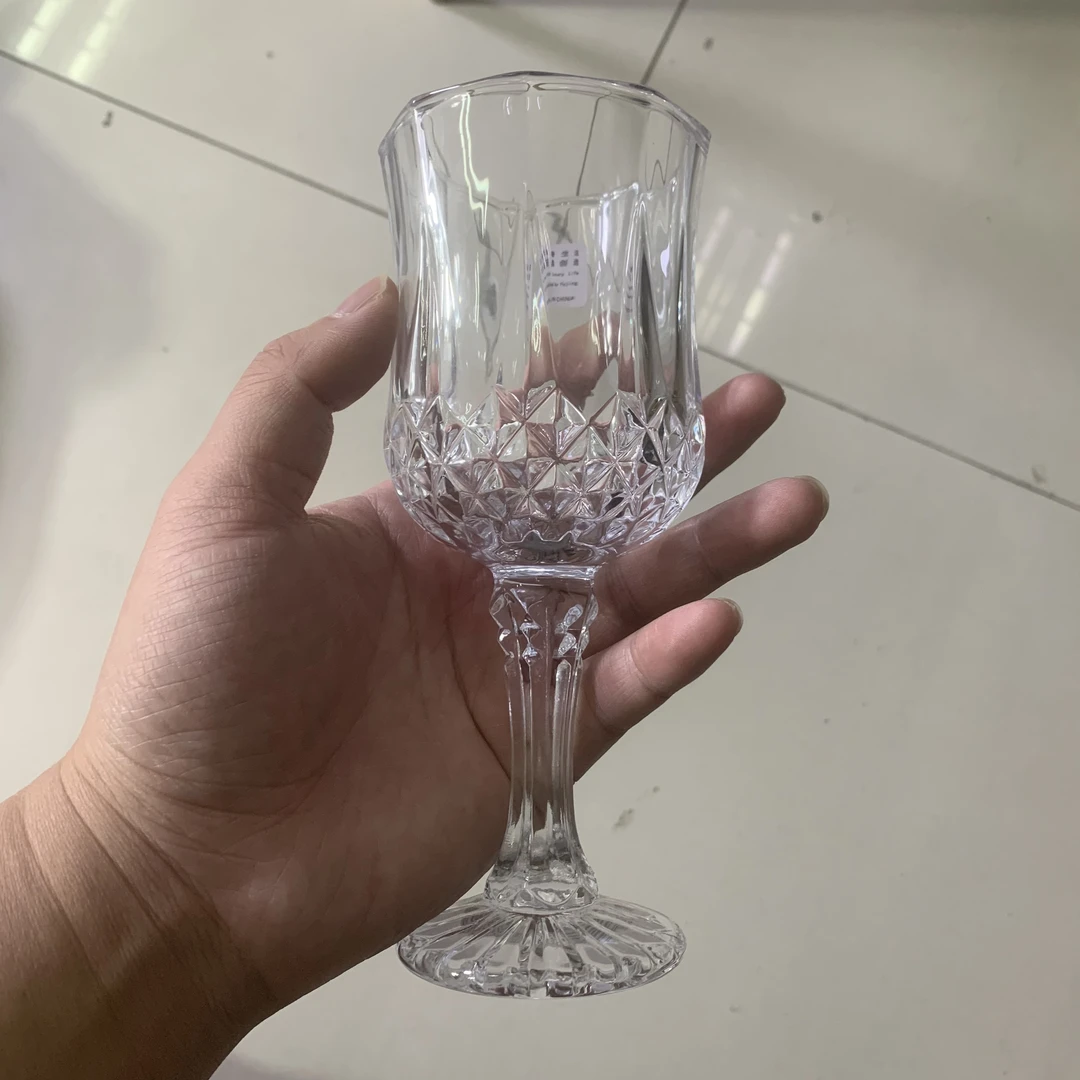 法式浮雕玻璃杯创意鸡尾酒杯高脚杯香槟杯冷饮料杯果汁杯调酒杯子