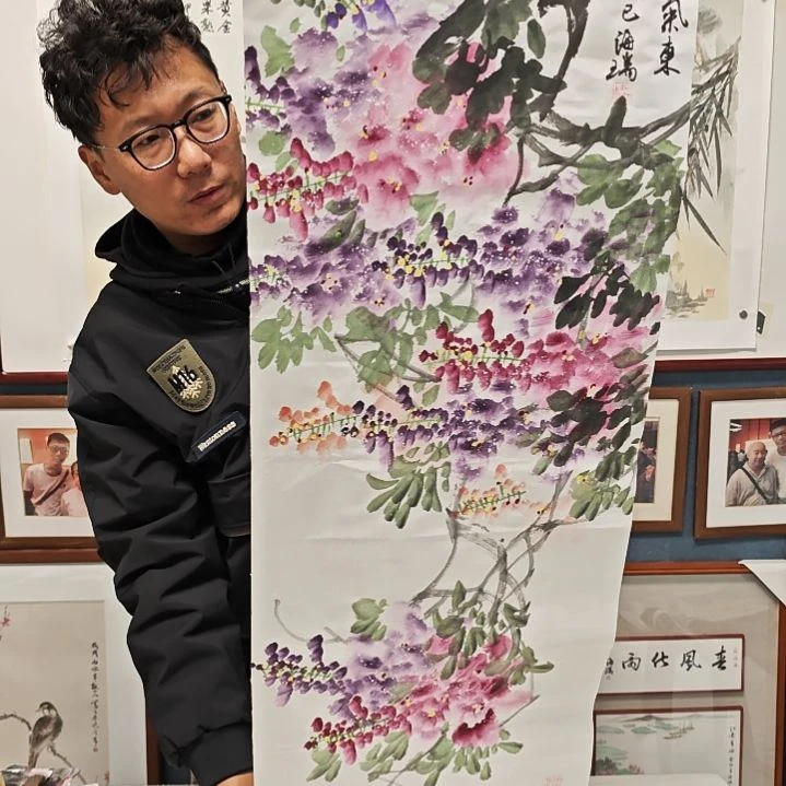 国画贾海瑞老师现场定制