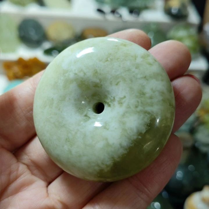 岫玉平安扣未镶嵌