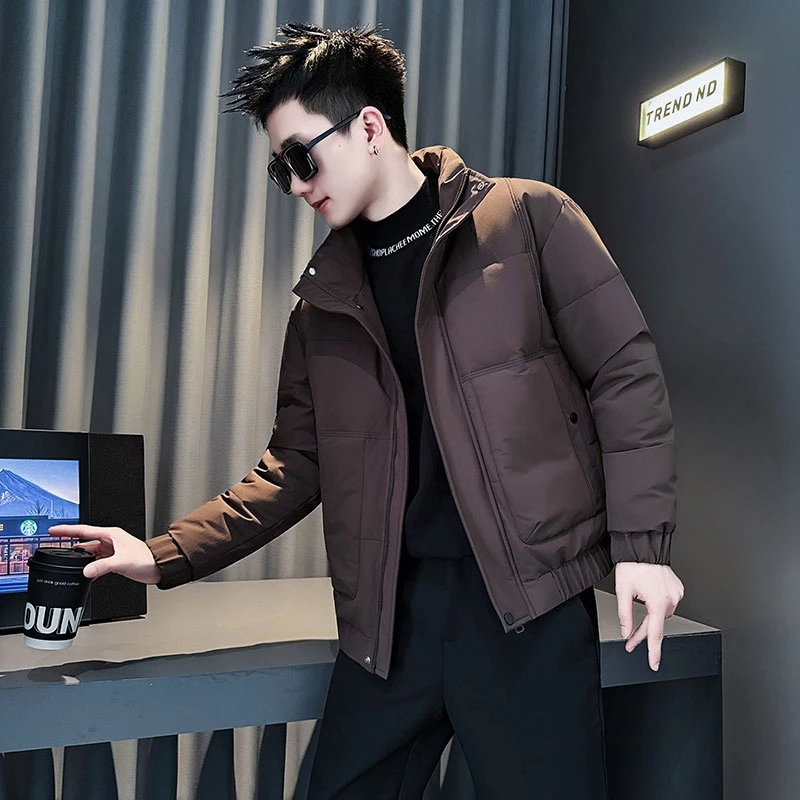 棉服男款冬季外套2025新款高级感男装立领棉衣冬天休闲服保暖棉袄