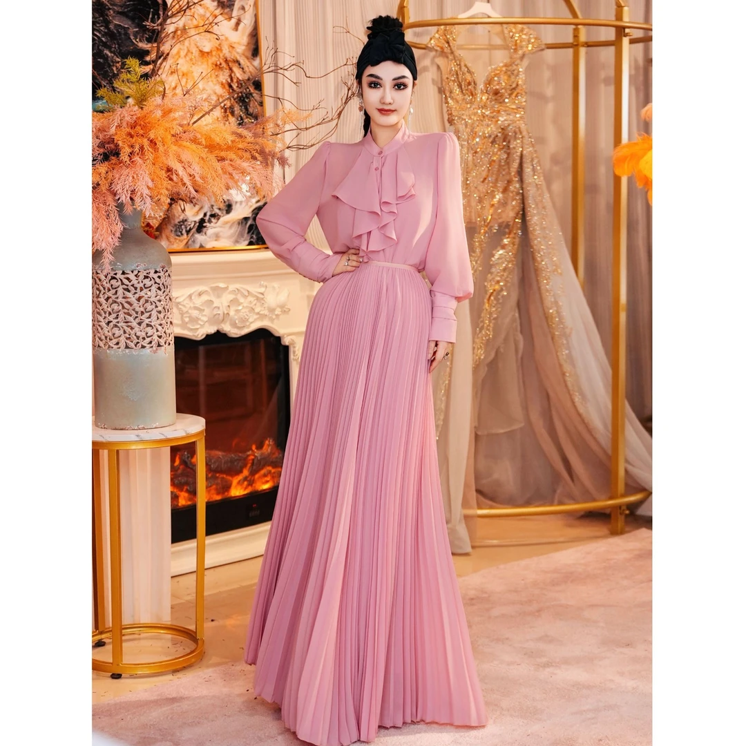 【星姐推荐】星原创高级定制【江南韵】设计师轻奢名媛套装裙