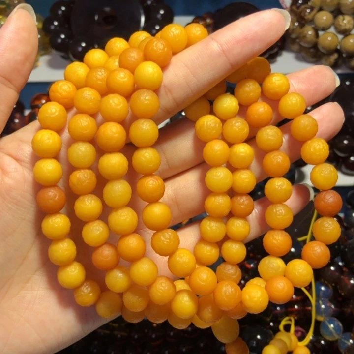 未镶嵌琥珀手链馆藏级海漂108