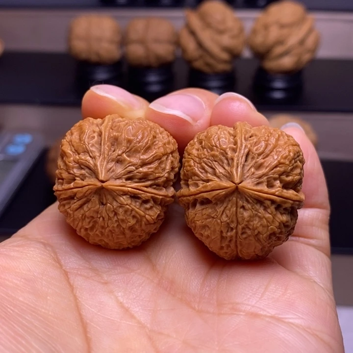 把件文玩核桃密石三楞29