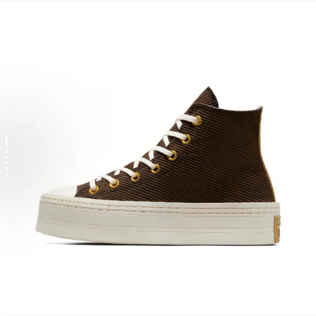 Converse/匡威百搭舒适防滑减震高帮板鞋女款棕色A07203C