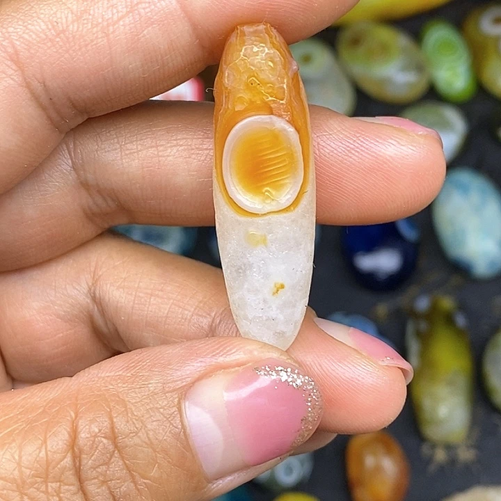 水晶底单眼饰品奇石