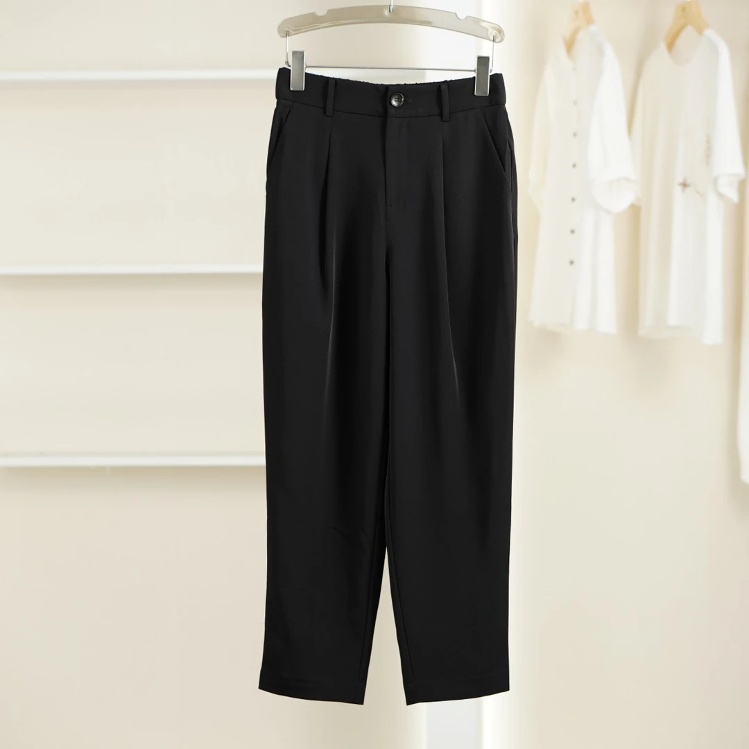 麦迪尚品【曼】5052613 春夏简约轻薄休闲长裤品牌撤柜女装