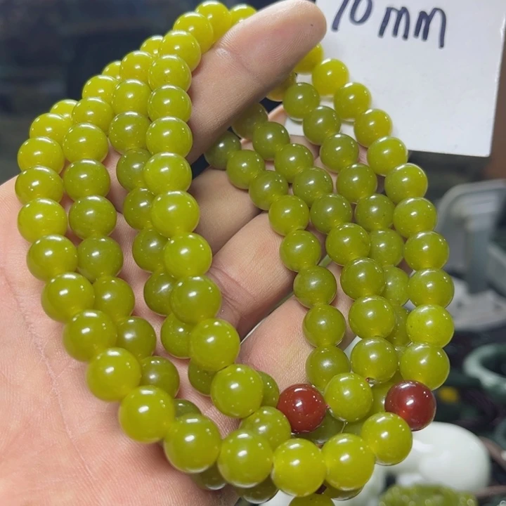 蛇纹石玉项链未镶嵌