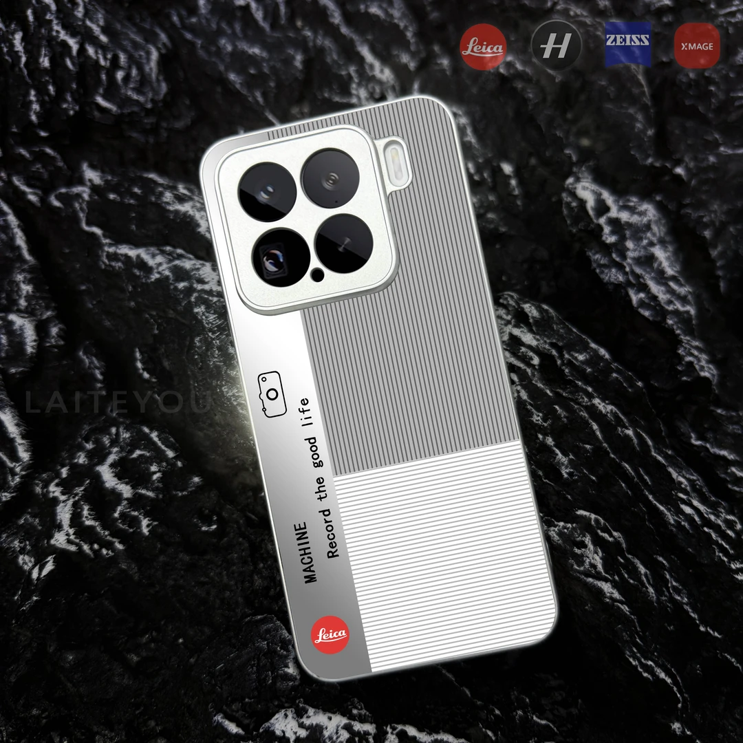 三拼撞色徕卡风适用苹果/小米/华为手机壳AG磨砂抗指纹全包防摔壳