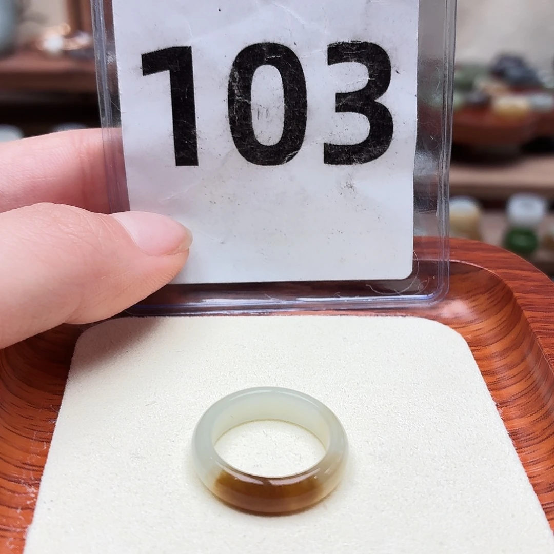 和田玉未镶嵌戒指11