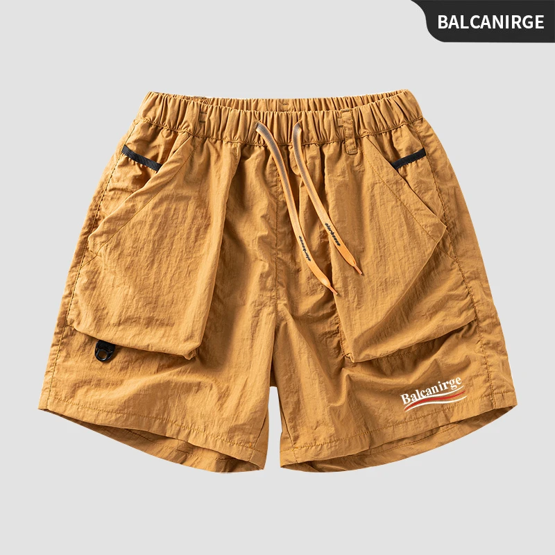 Balcanirge官方男士巴黎短裤夏季外穿四分短裤休闲工装裤美式夏天