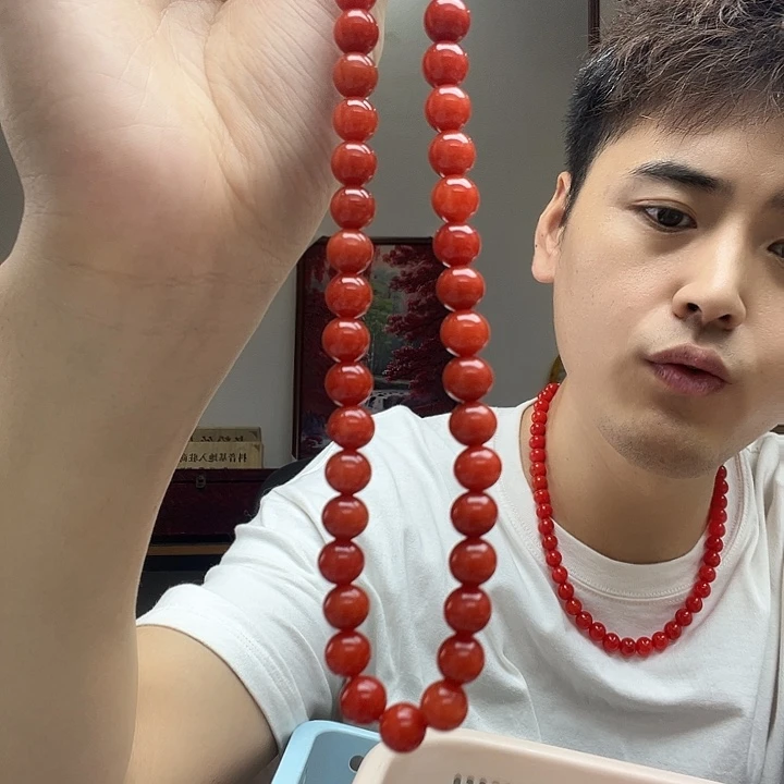 未镶嵌颈饰玛瑙/玉髓甘南红1.0