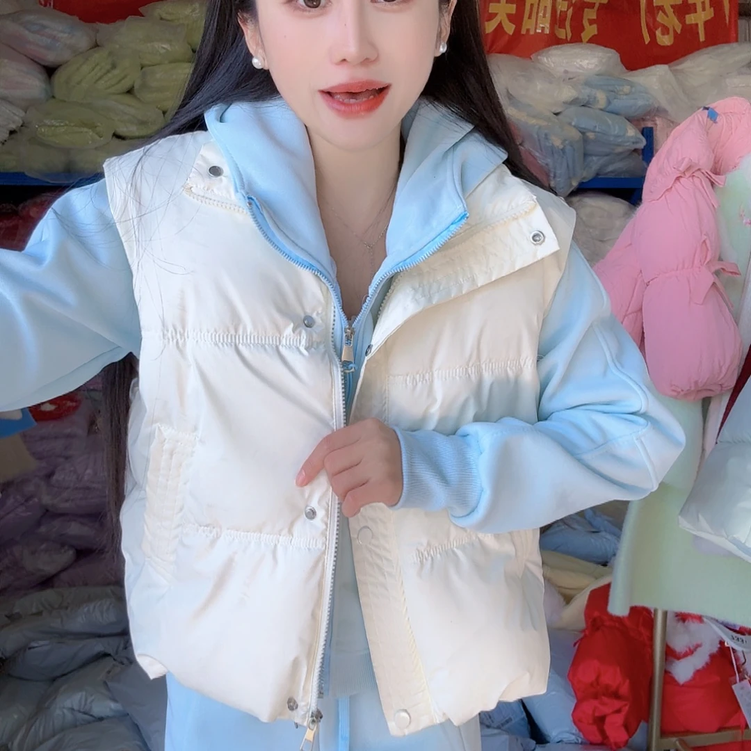 女装新潮流韩式修身马甲白色