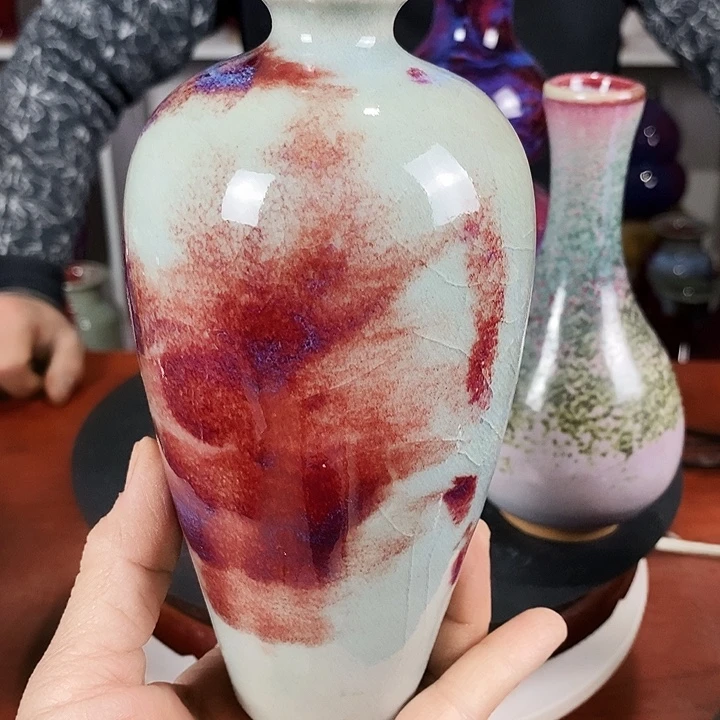 尚峰钧窑作品梅瓶