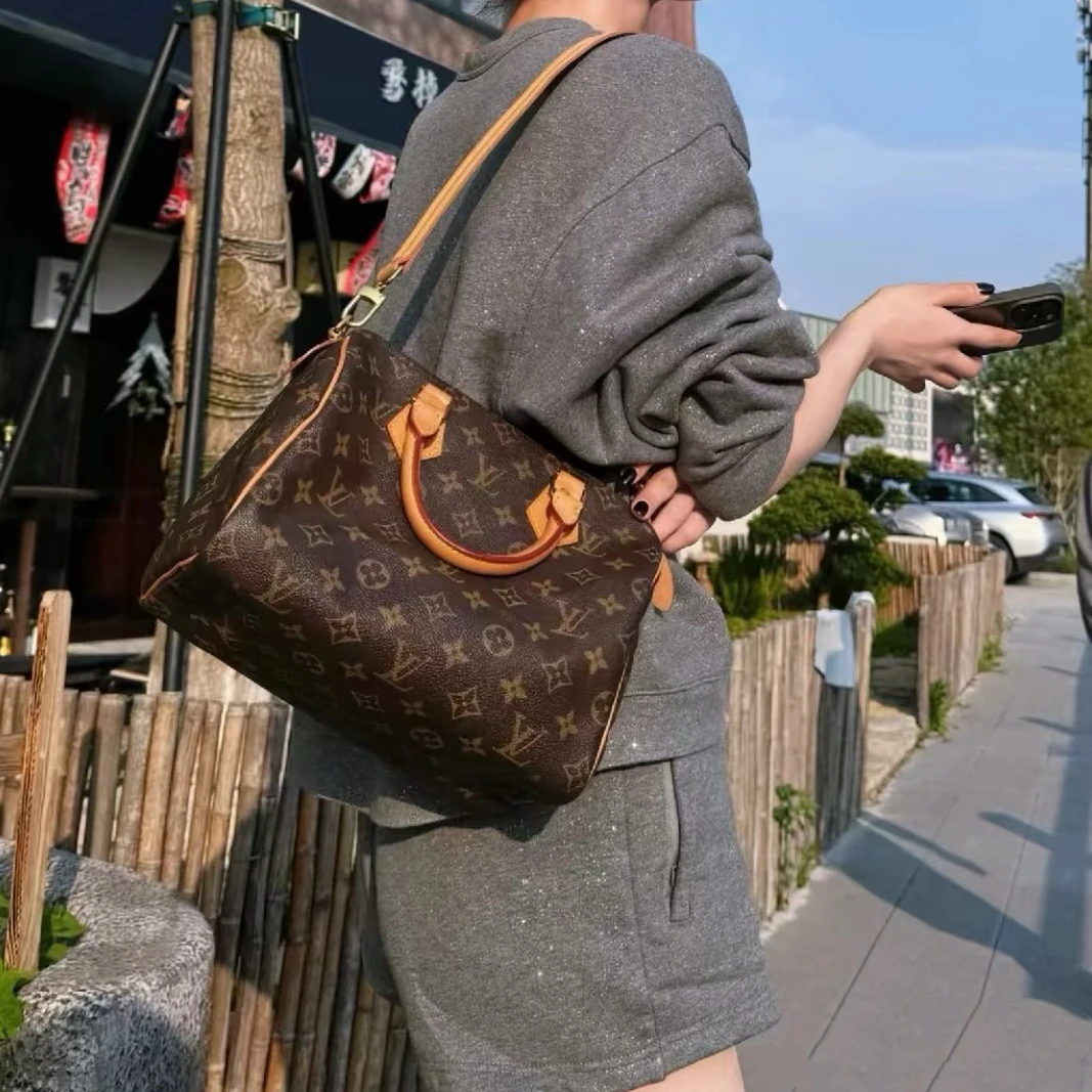 95新 LouisVuitton/路易威登 全原手提款Speedy25腋下包