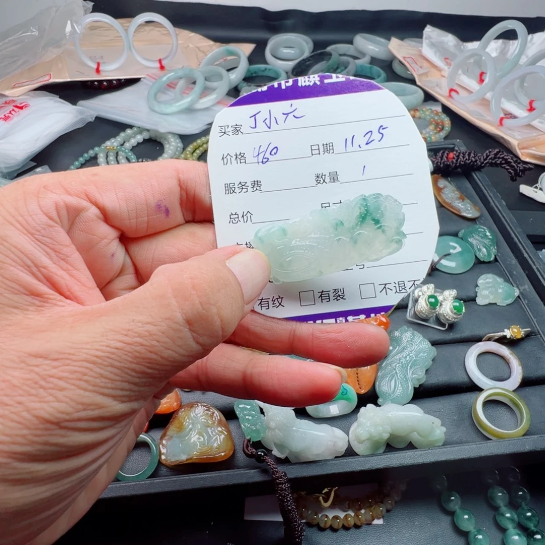 丁***六翡翠未镶嵌戒指缅甸天然翡翠A货