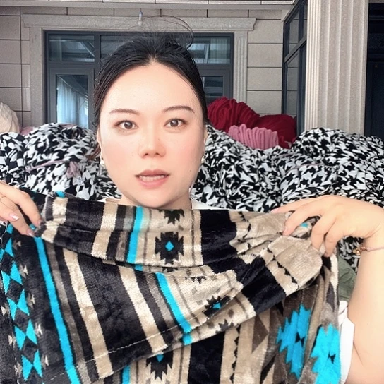 羊驼毛法兰绒波西米亚枕套48×74