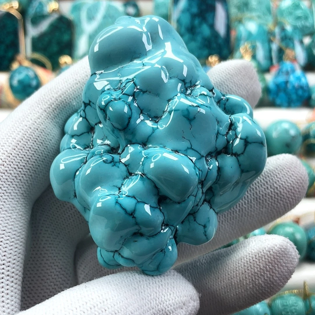 绿松石未镶嵌车挂