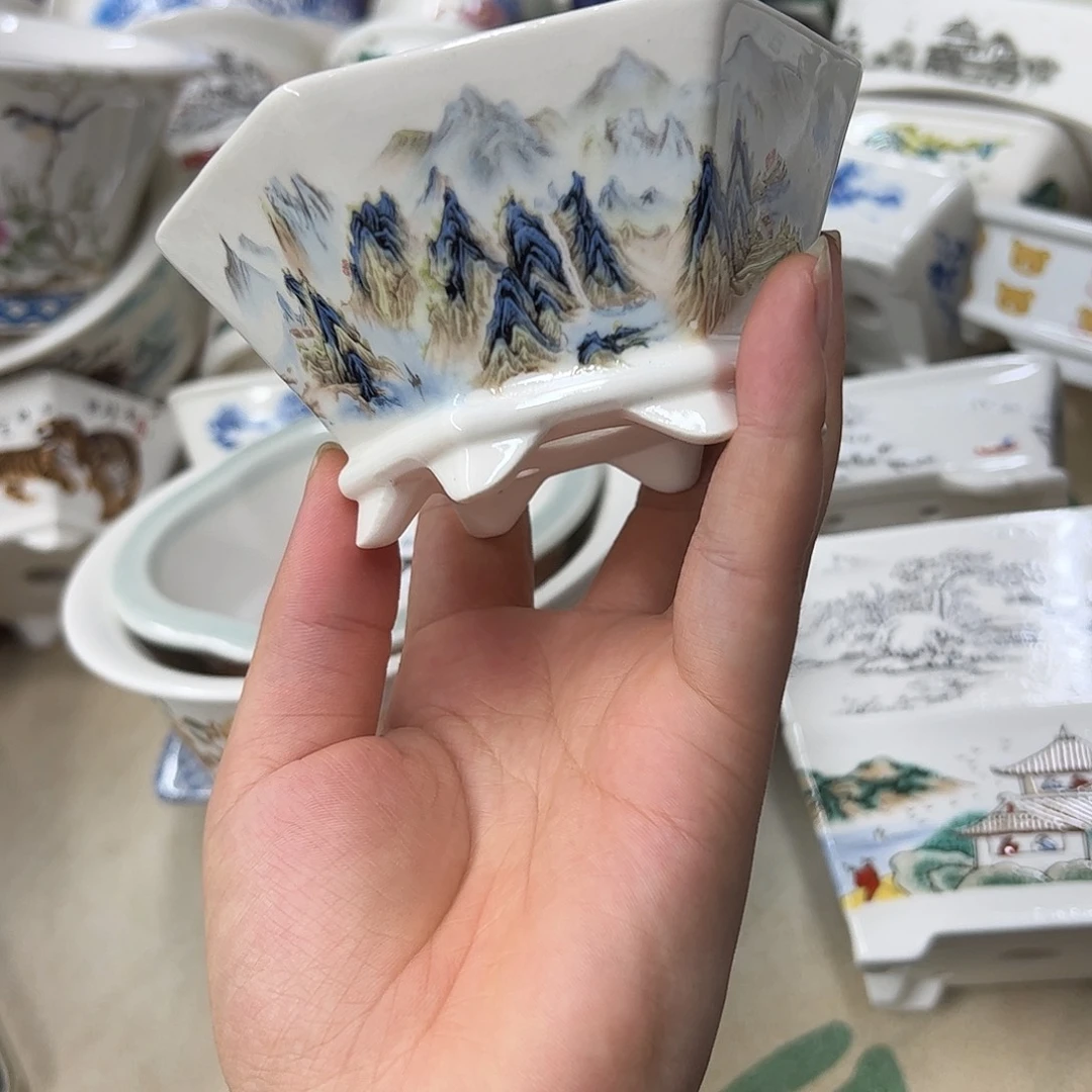 紫砂花盆801号瑕疵11/5cm