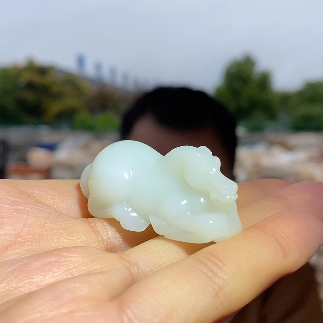 未镶嵌手链和田玉雾**风马吊坠