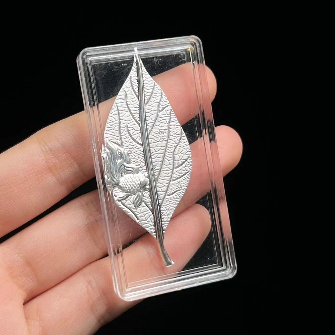 足银银制品 足银树叶～BQY075