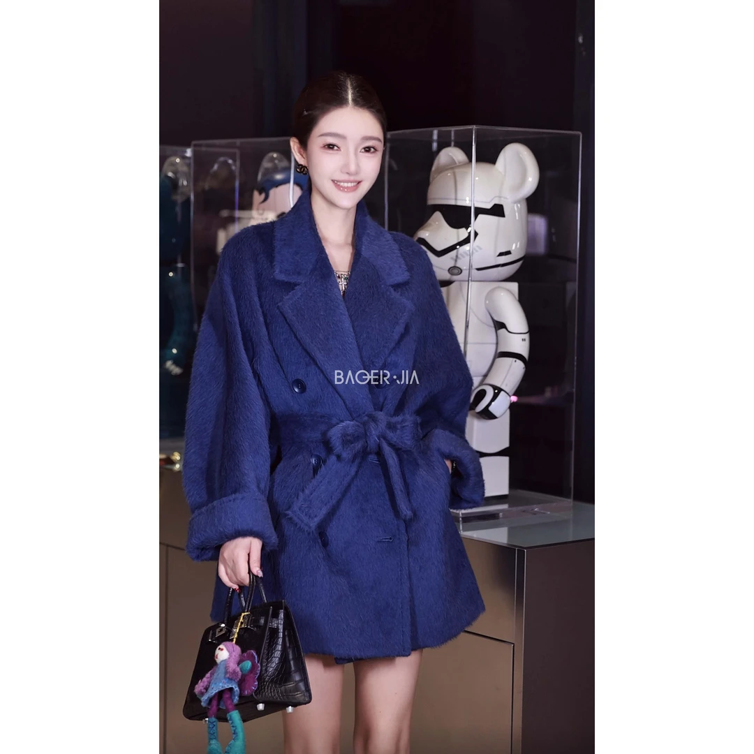 国潮-【大女主私服】宝儿家含幂BS02725309XQ高定苏丽绵羊毛大衣