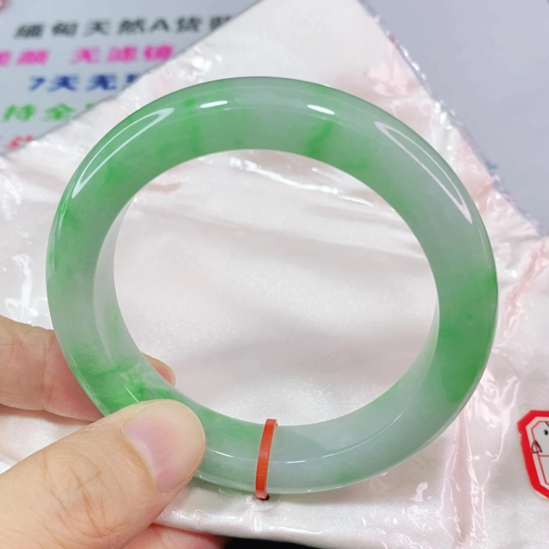 未镶嵌手镯翡翠57圈口正圈