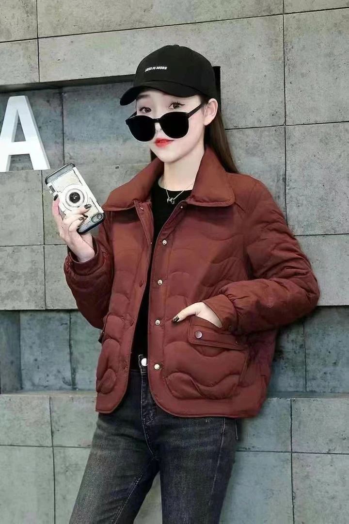 冬季新款显瘦百搭羽绒外套3771
