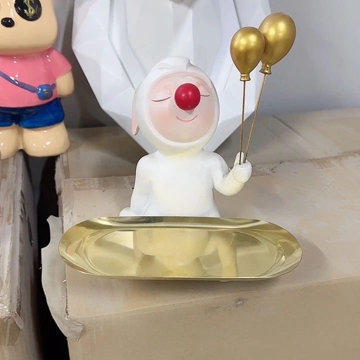 树脂M****g红鼻子气球树脂摆件