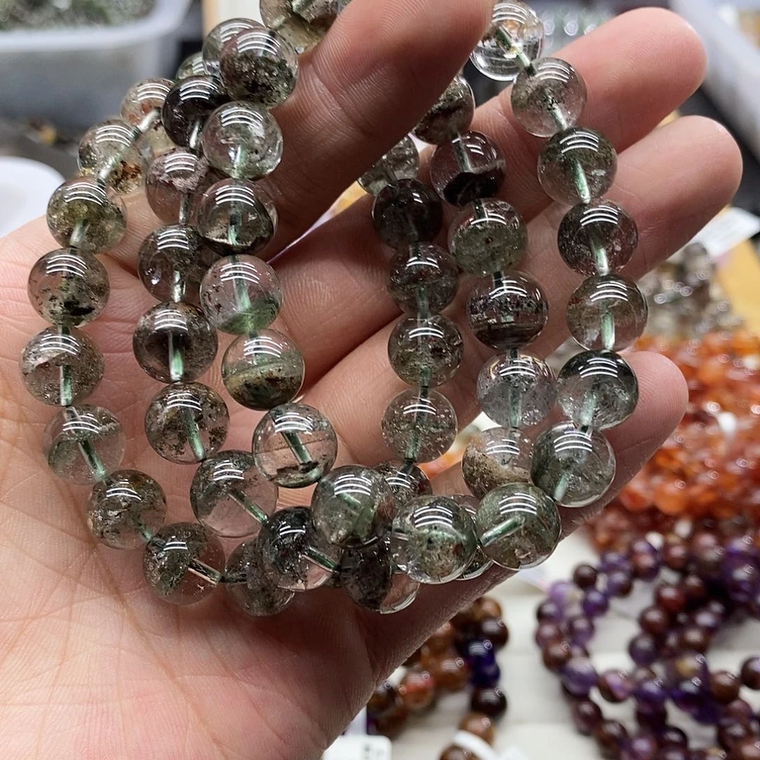 水晶手链未镶嵌多样性发货发一条