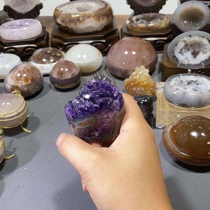 未镶嵌水晶摆件紫晶