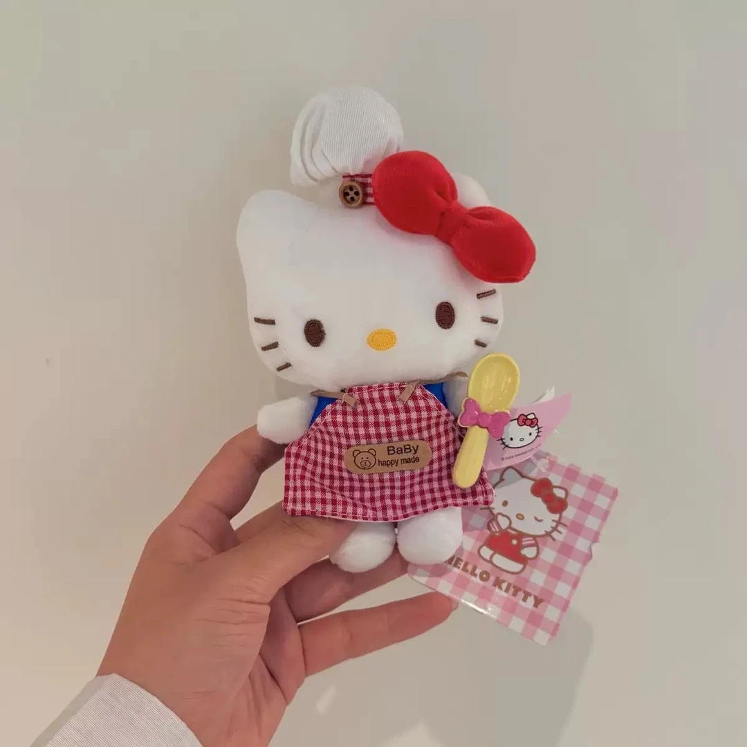 黑白爱心扣kt玩偶挂饰智秀同款可爱公仔挂件少女毛绒KT猫猫钥匙扣