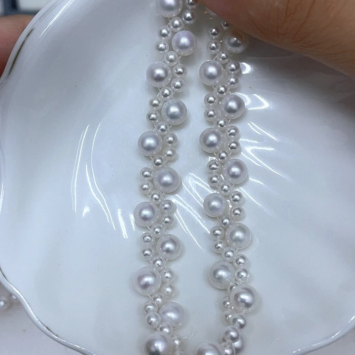 颈饰银S925镶嵌淡水珍珠