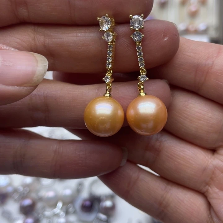 淡水珍珠耳饰未镶嵌时***?