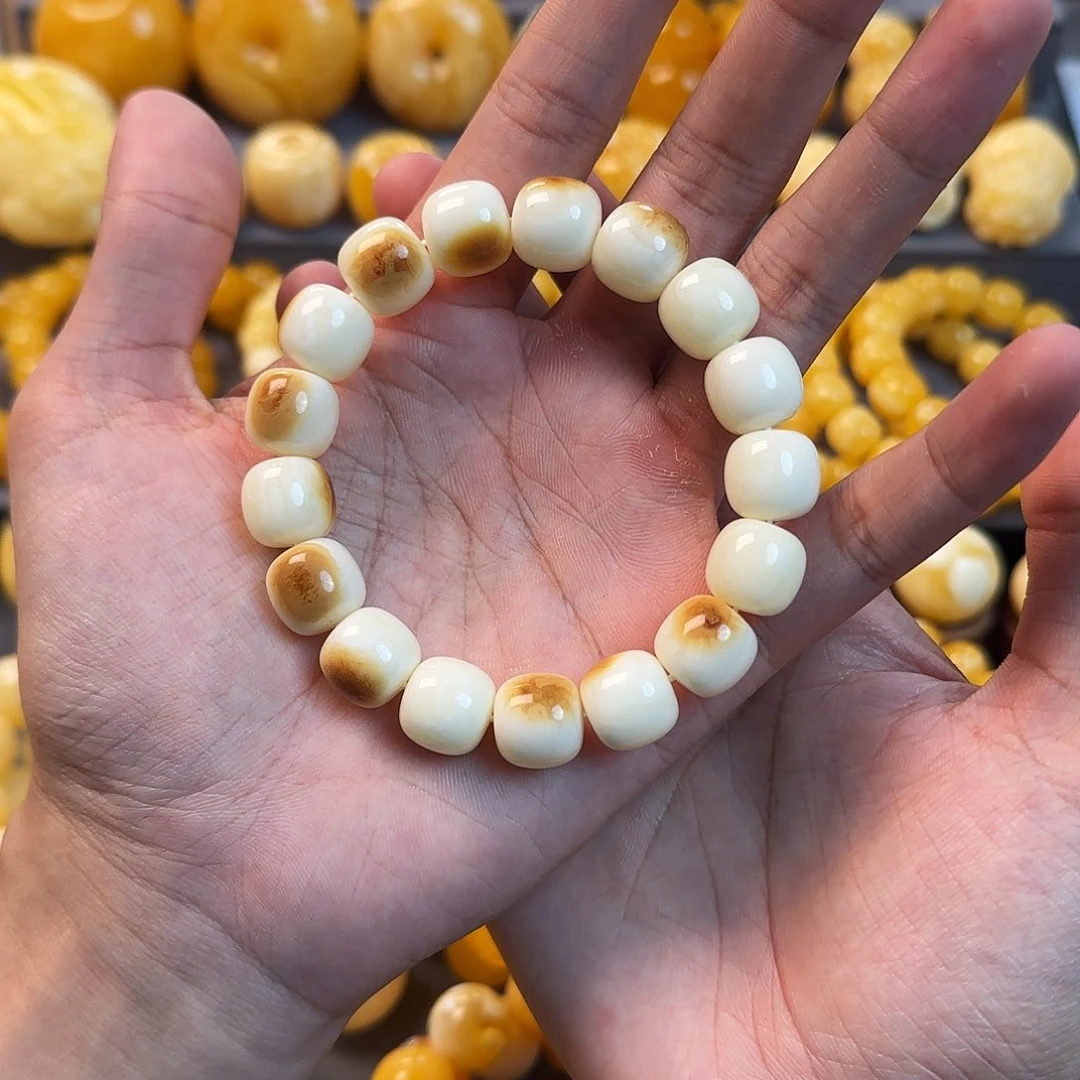 未镶嵌琥珀珠宝奇石13mm同料