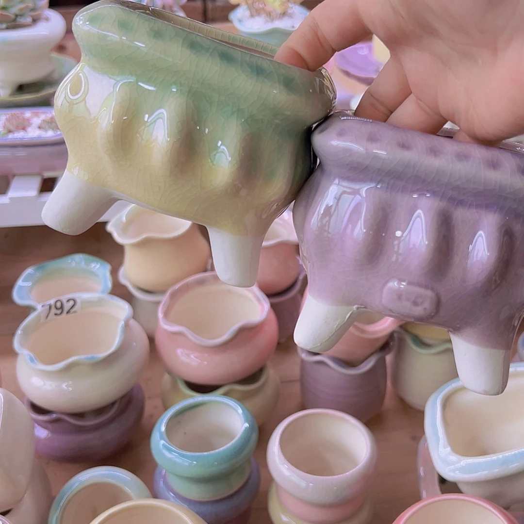 陶瓷花盆当场12包邮