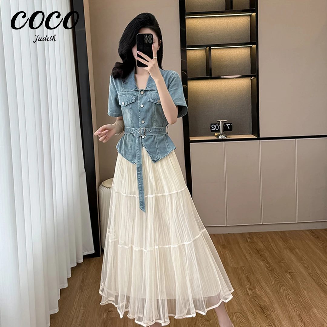 【RG5883】2025年新款小香风显瘦气质小个子高腰时尚夏季法式套装夏