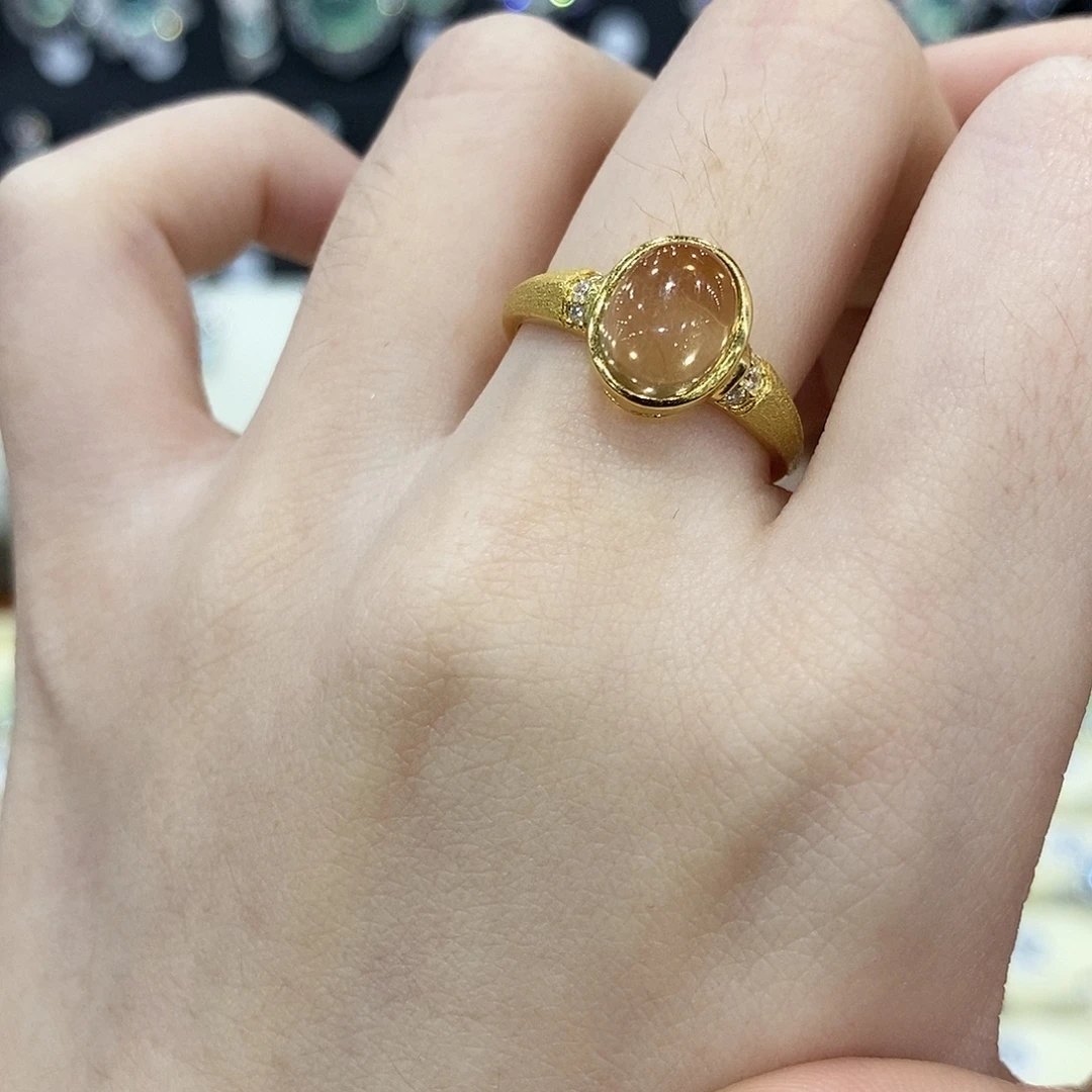 银S925镶嵌黄晶戒指