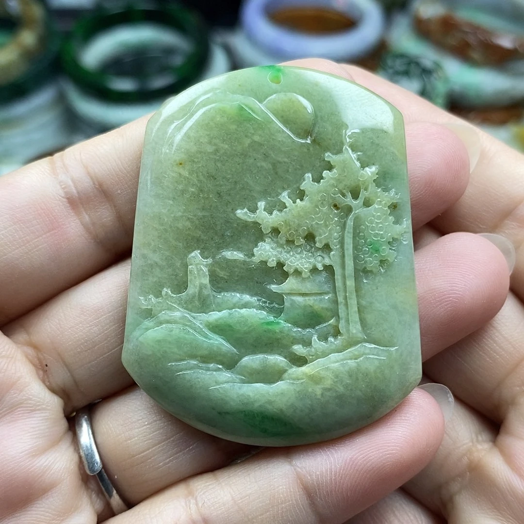 颈饰未镶嵌翡翠牌子