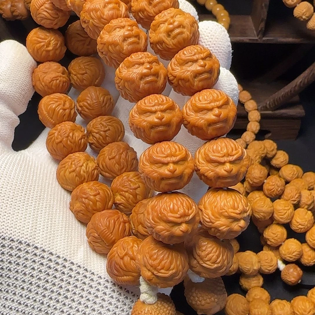 茗***事吊坠猴头核桃猴头