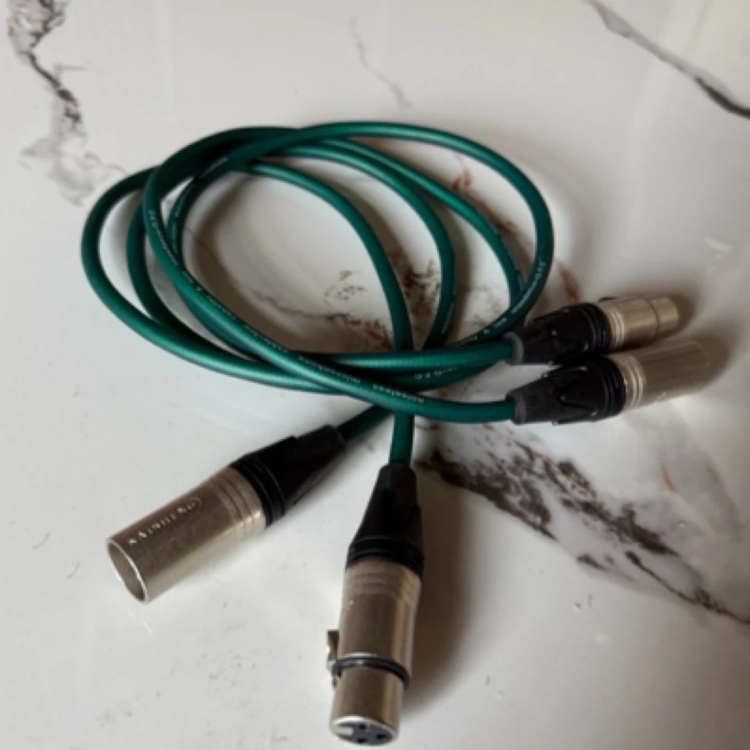 卡侬平衡信号线一对两根价！手工焊接高纯度无氧铜三芯屏蔽线材